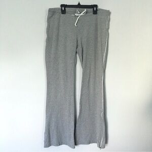 Vintage Y2K 00s Abercrombie & Fitch Gym Issue Grey Low Rise Flare Track Pants